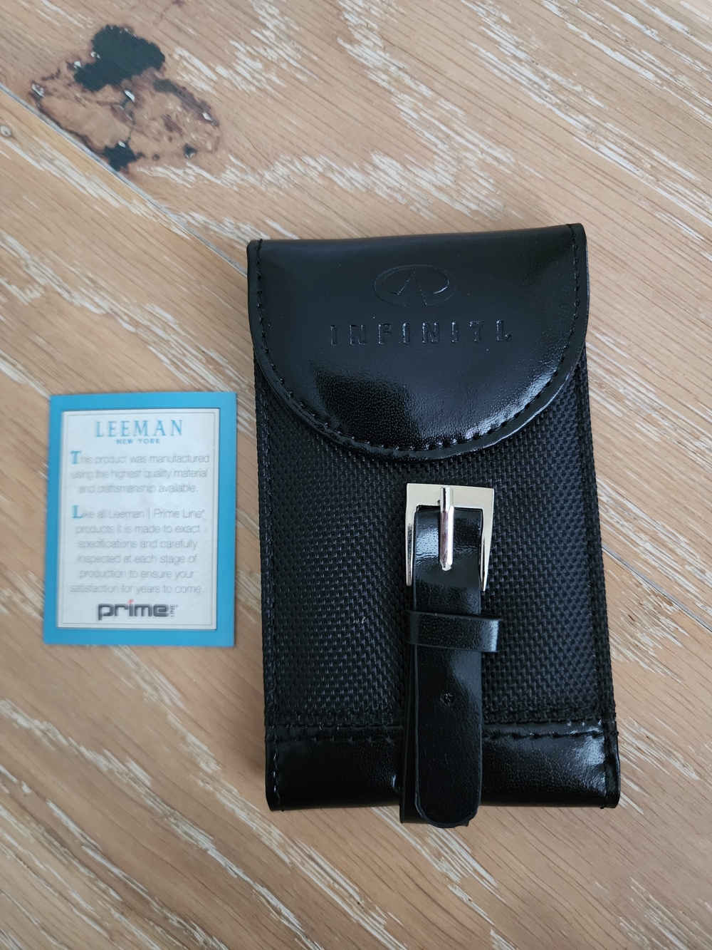 Infinity By Leeman Leather And Fabric Luggage Tag